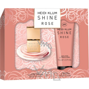 Heidi Klum Shine Rose eau de toilette 30 ml + body lotion 75 ml, gift set