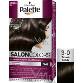 Schwarzkopf Palette Salon Colors Hair Color 3-0 Dark Brown