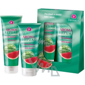 Dermacol Aroma Ritual Watermelon Refreshing Shower Gel 250 ml + Body Lotion 200 ml, cosmetic set