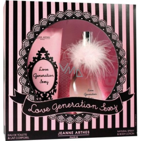 Jeanne Arthes Love Generation Sexy perfumed water for women 60 ml + body lotion 200 ml, gift set