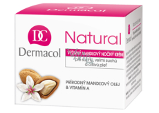 Dermacol Natural Nourishing almond night cream 50 ml for dry and sensitive skin