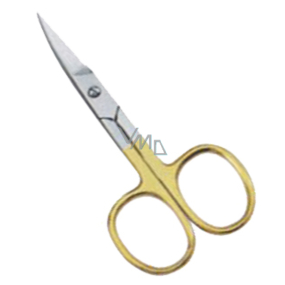 Natalia Angers Manicure scissors curved gold plated 504