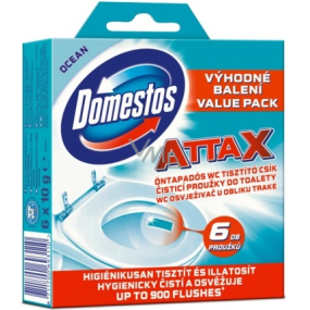 Domestos Attax Ocean toilet cleaning strips 6 x 10 g