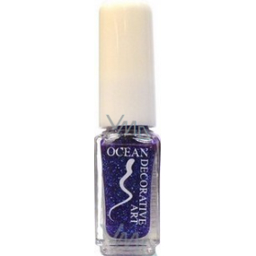 Ocean Decorative Art decorating nail polish shade 06 blue-violet glitter 5 ml