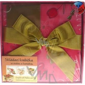 Angel Gift box folding with ribbon and card 1 piece