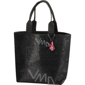 Playboy black glossy handbag 36 x 26 x 12 cm 1 piece
