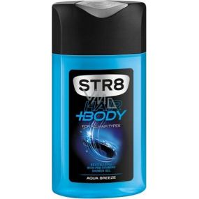 Str8 Aqua Breeze shower gel for body and hair for men 250 ml