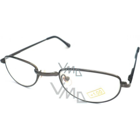 Berkeley Dark prescription reading glasses +1 CB01 1 piece