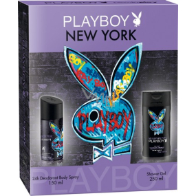 Playboy New York deodorant spray 150 ml + Shower gel 250 ml, cosmetic set