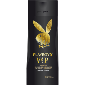 Playboy Vip for Him 2in1 shower gel and shampoo 400 ml