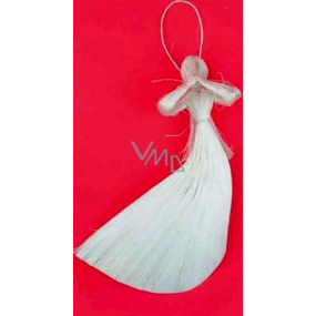 Angel flying abaca for hanging 21 cm