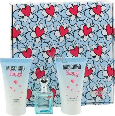 Moschino Funny! eau de toilette 4 ml + shower gel 25 ml + body lotion 25  ml, gift set - VMD parfumerie - drogerie