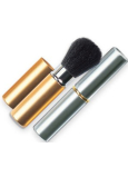 Diva & Nice Cosmetic brush with synthetic bristles, retractable with cap silver large 1 piece
