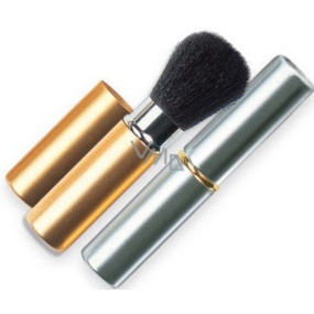 Diva & Nice Cosmetic brush with synthetic bristles, retractable with cap silver large 1 piece