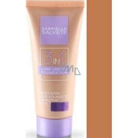 Gabriella Salvete Long Lasting Foundation 3in1 SPF15 Makeup 06 Ebony 30 ml