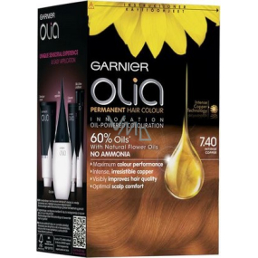 Garnier Olia Ammonia-Free Hair Color 7.40 Intensive copper