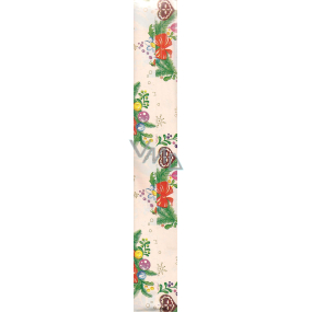 Nekupto Gift wrapping paper 70 x 200 cm Christmas White twig with flasks