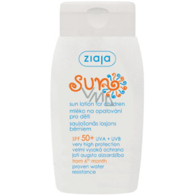 Ziaja Sun SPF 50+ sun lotion for children very high protection 125 ml