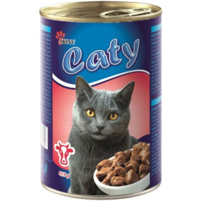Akina Caty pieces in sauce with beef for cats can 415 g