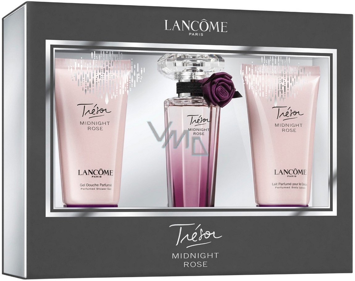 Certifikat Gå forud Fremmed Lancome Trésor Midnight Rose perfumed water 30 ml + body lotion 50 ml +  shower gel 50 ml, gift set - VMD parfumerie - drogerie