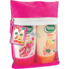 Radox Splash shower gel 250 ml + Burst shower gel 250 ml + bag, cosmetic set