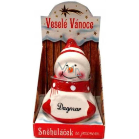 Nekupto Snowman named Dagmar Christmas decoration size 8 cm