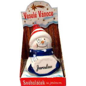 Nekupto Snowman named Jaroslav Christmas decoration size 8 cm