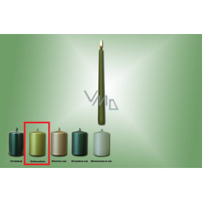 Lima Candle smooth metal light green cone 22 x 250 mm 1 piece