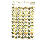 Sheet of Holographic Decorative Stickers Gold Stars 1 sheet