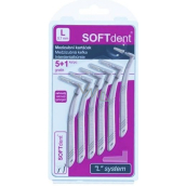 Soft Dent interdental brush angled L 0.7 mm 6 pieces