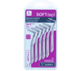 Soft Dent interdental brush curved L 0.7 mm 6 pieces