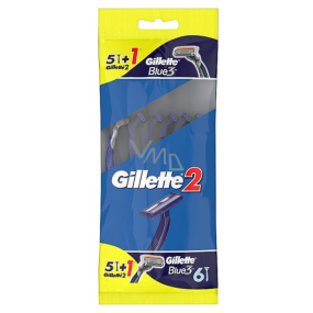 Gillette2 Blue3 ready razors 6 pieces for men