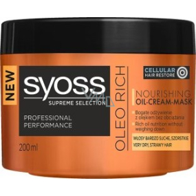Syoss Supreme Selection Oleo Rich Regenerating Oil Cream Hair Mask 200 ml