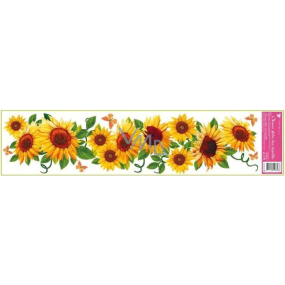 Window foil without glue sunflower strip, 64 x 15 cm 1 piece