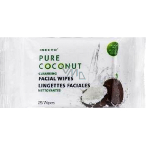 Inecto Pure Coconut cleansing face wipes 25 pieces