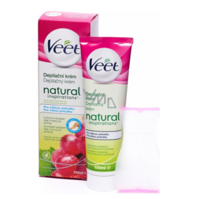 Veet Natural Inspirations depilatory cream for sensitive skin of the feet and body 100 ml