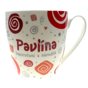 Nekupto Twister mug named Pavlina red 0.4 liter