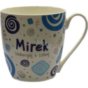 Nekupto Twister mug named Mirek blue 0.4 liter