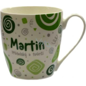 Nekupto Twister mug named Martin green 0.4 liters