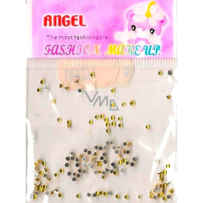 Angel Nail decorations rhinestones gold 1 pack