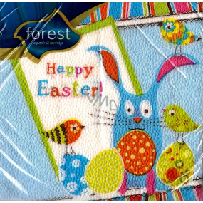 Forest Happy Easter Easter napkins 33 x 33 cm 1 layer 20 pieces