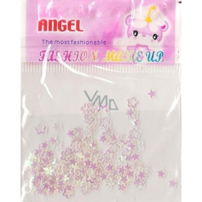 Angel Ornaments flowers and stars pink 1 pack