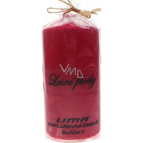 Lima Marble Forest fruits scented candle red cylinder 50 x 100 mm 1 piece