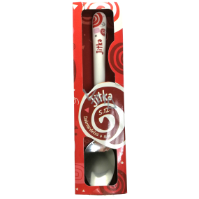 Nekupto Twister Spoon named Jitka red 16 cm