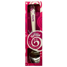 Nekupto Twister Spoon named Natalie pink 16 cm