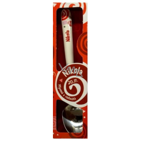 Nekupto Twister Spoon named Nikola red 16 cm