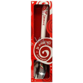 Nekupto Twister Spoon called You're Just the Best Red 16 cm