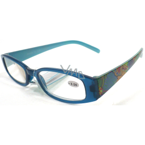 Berkeley Reading glasses +3.5 blue with flowers CB02 1 piece ER4130