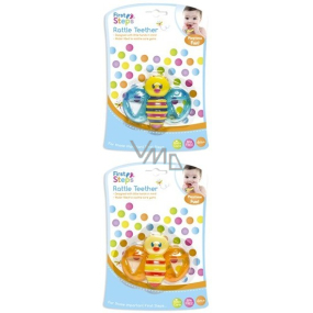 First Steps Rattle Teether Bite with Rattle Bee various colors 1 piece