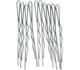 Duko Hair Clips Silver 5 cm 10 pieces 525N